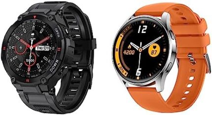 Smart Watch for Men Women Outdoor Waterproof Fitness Tracker with Heart Rate Monitor Sleep Tracker Pedometer HD Touch Screen Smartwatch Compatible with iPhone Samsung