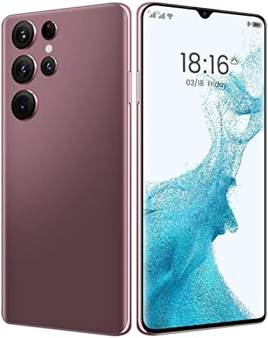 Unlocked Smartphone 6.7inch Cell Phone S22 Ultra 2+16GB HD Full Screen Straight Talk Phone Dual Sim Unlocked Boost Android Mobile Phone (Rose Gold)