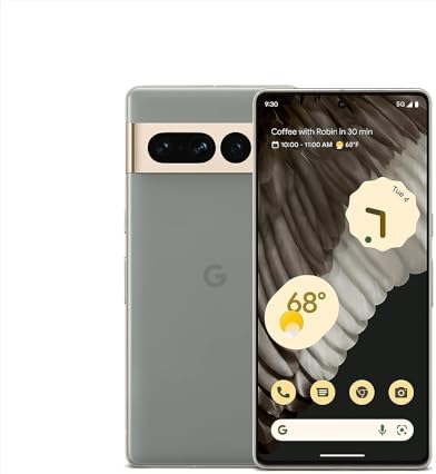 Google Pixel 7 Pro - 5G Android Phone - Unlocked Smartphone with Telephoto/Wide Angle Lens, and 24-Hour Battery - 128GB - Hazel