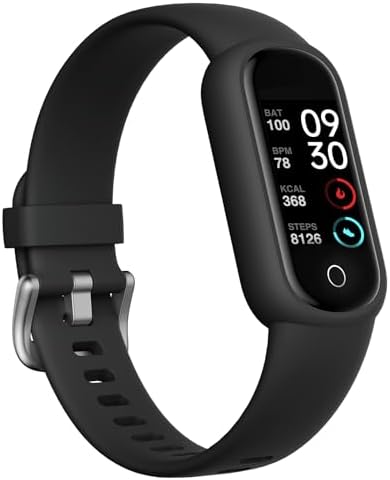 TOOBUR Fitness Tracker Watch with Heart Rate/Blood Oxygen/Sleep Tracker/IP68 Waterproof, Activity Tracker with Pedometer Step Counter, Health Watch for Women Men with 14 Sports Compatible Android iOS