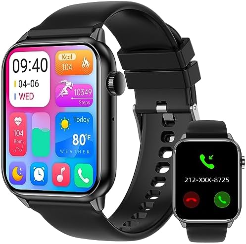1.85" Smart Watch with 341PPI Retina Screen for Men Women 1.85" Smart Watch with 341PPI Retina Screen for Men Women Bluetooth Call, IP68 Waterproof Fitness Tracker Watch with 37 Sports Mode, Smartwatch with Heart Rate/Sleep Monitor/Steps & Calories Counter