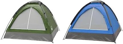 2-Person Camping Tent - Shelter with Rain Fly and Carrying Bag - Lightweight Outdoor Tent for Backpacking, Hiking, and Beach by Wakeman (Green)