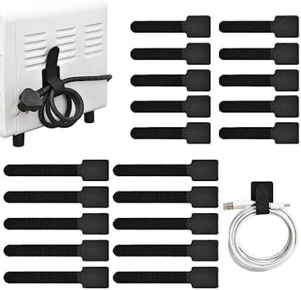 20 PCS Cord Organizer for Appliances, Cable Organizer Cord Holder for Small Kitchen Appliances, Kitchenaid Stand Mixer Air Fryer Coffee Maker Pressure Cooker (Black)
