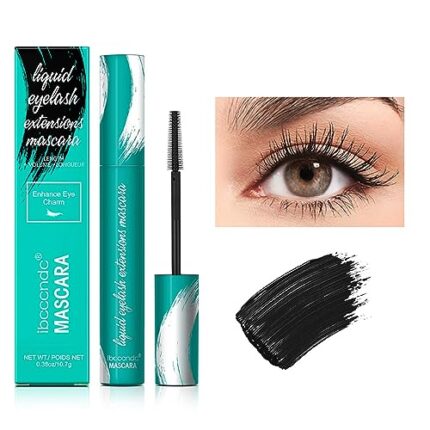 [2023 New] Thrive Mascara Liquid Lash Extensions, Volume and Length,Waterproof Smudge-proof, Rich Black Mascara Keep Your Lashes Thick and Long, Natural No Clumping Smudging Lasting All Day (Black)