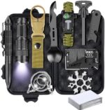 28-in-1-Survival Kits, Gifts for Men Dad Husband Him - Survival Gear and Equipment, Stocking Stuffers for Man Christmas Birthday Gifts, Unique Cool Gadgets for Camping, Hiking, Hunting, Fishing