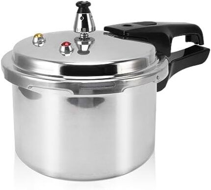 3 Liter Aluminum Alloy Pressure Cooker, 18cm Bottom Small Pressure Pot Pressure Canner for Gas Stove Induction Cooker