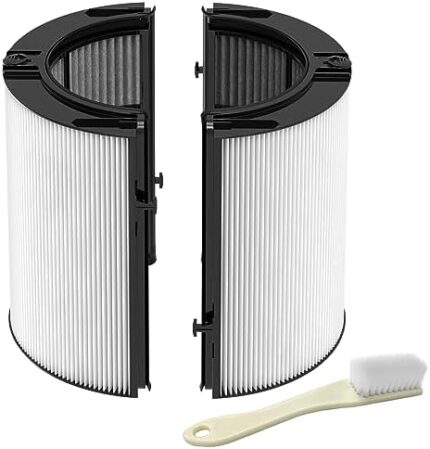 360° Combi 2 in 1 HEPA and Carbon Filter Compatible with Dyson TP04 HP04 TP07 TP06 HP06 PH02 PH01 PH03 PH04 HP09 TP09 HP07 Air Purifi-er, H13 Grade True HEPA Carbon Replacement Filter