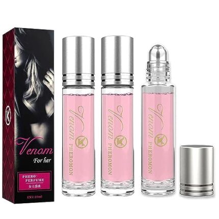3Pcs Lunex Phero Perfume for Women, Lunex Ferro Perfume, Long Lasting Roll On Phero Perfume Oil, Growth Serum