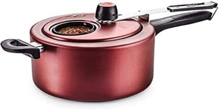 4.5L Non-stick Cherry Pressure Cooker with Visor on Lid MTA - 6023