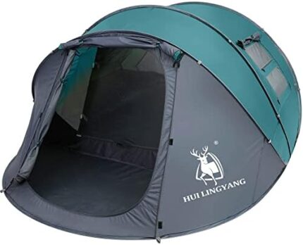 6 Person Easy Pop Up Tent,12.5’X8.5’X53.5'',Automatic Setup,Waterproof, Double Layer,Instant Family Tents for Camping,Hiking & Traveling