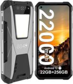 8849 Tank Rugged Smartphone, 22000mAh(66W) 22GB+256GB 4G Rugged Android Phone Unlocked with 1200LM Camping Light, IP68 Waterproof 6.81" Android 12 Rugged Cell Phone,108MP Camera,Single Speaker/NFC/OTG