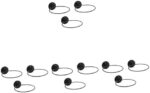 ABOOFAN 12 pcs Ball Storage Rack Wall Storage Shelf Wall Mounted Basketball Hoop Outdoor Wreaths Sports Ball Holders Wall Organization Rack Ball Display Rack Sports Balls Holder Home Field