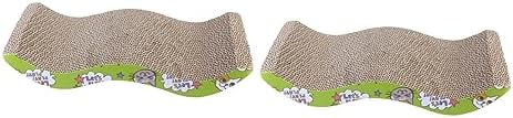 ABOOFAN 2pcs Catnip Toys for Cats pet Toys Cat Claws ABOOFAN 2pcs Catnip Toys for Cats pet Toys Cat Claws Care Toy Cat Scratcher Cat Kitten Corrugated Scratch Board