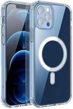 A&D Clear Case Compatible with iPhone15 Pro, Magnetic Case with Built-in Magnets Compatible with MagSafe.