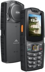 AGM M7 Rugged Phone, IP68 Waterproof Outdoor Phone, 2500mAh Battery Unlocked 4G Cell Phone for Seniors Dual SIM Biggest Speaker 2.4" Touch Screen 1GB+8GB Facebook/Skype/TikTok-Black
