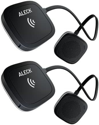 ALECK 006 - Universal Bluetooth Wireless Hi-Fi Audio and Communication Speakers for Ski and Snowboard Helmets - 2-Pack
