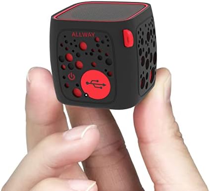 ALLWAY Mini Bluetooth Speakers, Small Bluetooth Speakers Portable Wireless with Loud Stereo Sound,Rich Bass,TF Card Port,164 Feet Bluetooth 5.0 Range for Laptop,MacBook Pro,iPhone,Echo,Car and More