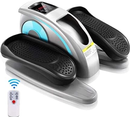 ANCHEER Under Desk Elliptical Machine, Electric Seated Pedal Exerciser, Mini Elliptical Machines for Seniors&Adults, Compact Portable Elliptical Stepper, LCD Display Monitor, Remote Control，Leg Exerciser for Home