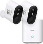 AOSU Security Cameras Wireless Outdoor Home System, True 2K HD Night Vision, No Subscription, 240-Day Battery Life, 166° Wide View, Spotlight & Sound Alarm, Motion Only Alert, Support 2.4G & 5G WiFi