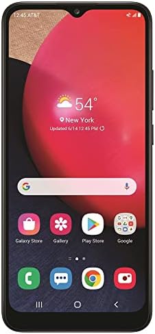 AT&T Samsung Galaxy A02s, 32GB, Black - 4G 6.5" Android Prepaid Smartphone - Carrier Locked to AT&T