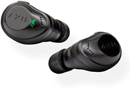AXIL XCOR Wireless Earbuds Bluetooth — Digital HearPRO Buds with Touch Control — Bluetooth Enhancement — Hearing Protection — Dust & Water Resistant — Wind Resistant True Wireless Earbuds
