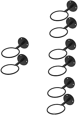 Abaodam 8 Pcs ball rack basketball wall storage rack basketball stand room accessories for men game room decor wall mounted basketball storage Basketball hoop Multipurpose iron fitness