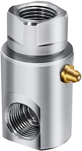 Alater 1/2 Inch FXF Heavy Duty Hose Reel Swivel with Grease Zerk - Hose Reel Parts Fitting for Multi-Use Scenarios - Ideal for Home and Industrial Steel Hose Reels (1/2 Inch FXF)