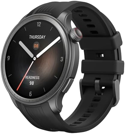 Amazfit Balance Smart Watch, AI Fitness Coach, Sleep & Health Tracker with Body Composition, GPS, Alexa Built-in, Bluetooth Calls, 14-Day Battery, 1.5" AMOLED Display, for Android/iPhone, Black