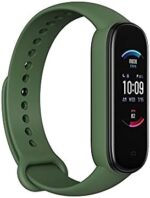 Amazfit Band 5 Activity Fitness Tracker with Alexa Built-in, 15-Day Battery Life, Blood Oxygen, Heart Rate, Sleep & Stress Monitoring, 5 ATM Water Resistant, Fitness Watch for Men Women Kids, Olive