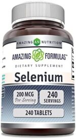 Amazing Formulas Selenium 200 mcg 240 Tablets Supplement | Non-GMO | Gluten Free | Made in USA