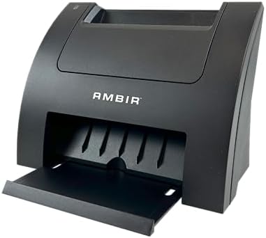 Ambir Business Card Scanner PS670st High Speed Single Sided Vertical USB Powered Business Card Scanner with AmbirScan Business Card for Windows PC