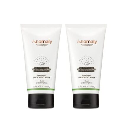 Anomaly Bonding Treatment Mask with Keratin for Dry & Damaged Hair | Strengthen & Protect | Sulfate Free & Paraben Free | Eco Friendly & Sustainable Packaging from Ocean Plastic, 5 fl. oz., white (Pack of 2)