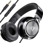 Artix CL750 On-Ear Headphones Wired with Mic — Noise Isolating Plug in Headphones, Computer Headphones with Microphone, Headphones for Laptop, Headphones Corded, Headphones with Cord (Aux Jack 3.5mm)