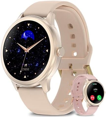 BEBINCA Smart Watches for Women , Fitness Tracker Smartwatch Exercise Pedometer with Heart Rate Sleep IP68 Waterproof 1.3'' Touch Screen Smartwatch for Women Compatible with Samsung iPhone