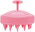 BEILAEEA Shampoo Brush Scalp Care Hair Brush & Body Brush,Scalp Massager,Scalp Scrubber，Hair Scrubber Scalp Brush，Scalp Massager Shampoo Brush(Pink)