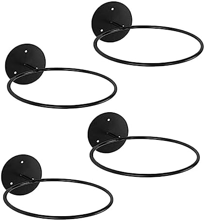BESPORTBLE 4pcs Wall Basketball Hoop Wall Display Shelf Wall Storage Shelf Wall Mount Exercise Ball Holder Wall Mounted Rack Basketball Stuff Wall Ball Rack Basketball Storage Holder Bracket