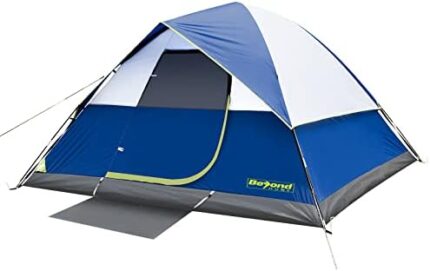 BEYONDHOME Dome Camping Tent, 6 Person Tent with Rainfly, Portable Waterproof & Windproof Tent 10'x9'x66'' Easy Setup with Carry Bag for Family Camping & Outdoor Hiking, Upgraded Ventilation