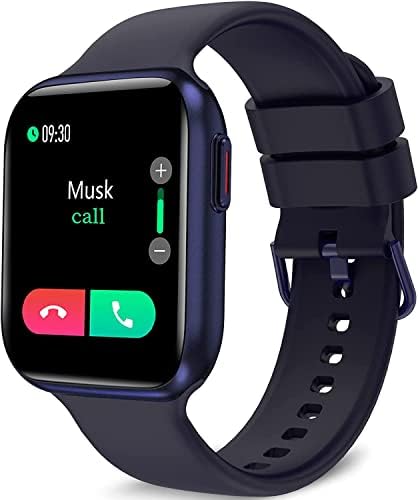 BRIBEJAT BT3 Smart Watch for Men Women Compatible with Samsung iPhone Android Phones (Dial/Answer Calls), Voice Assistant, SpO2/Heart Rate/Sleep Monitor, IP68 Waterproof, Blue