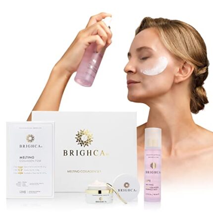BRIGHCA Melting Collagen Set | Anti-Aging Korean Skin Care Collagen Routine | Reduce Fine Lines and Wrinkles, Lift, Firm, Brighten, and Strengthen | Youthful and Radiant Skin (SET+3 FILM BOXES)