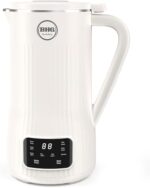 BUAIAHUG 20oz Nut Milk Maker Machine - Multi-Functional Automatic Almond Milk Machine with 10 Blades, Plant-Based Milk, Oat, Soy, Oat, and Dairy Free Beverages with 12 Hours Timer/Auto-clean/Room Temp/Keep Warm/Boil