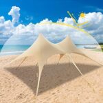 Beach Tent Beach Canopy Beach Shade UPF50+, ANEWSIR Beach Cabana 9ft Tall, 13 x 20 ft Wide, Outdoor Sun Shelter for Camping, Fishing, Picnics or Backyard Fun