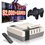 Bearway Supper Console Cube X3 Retro Game Console pre-Install 82,000+ Games, Android 9.0 EmuELEC 4.5 System in 1 Video Game Console Compatible with 60+ Emulators, 4K Output, 2 Gamepad