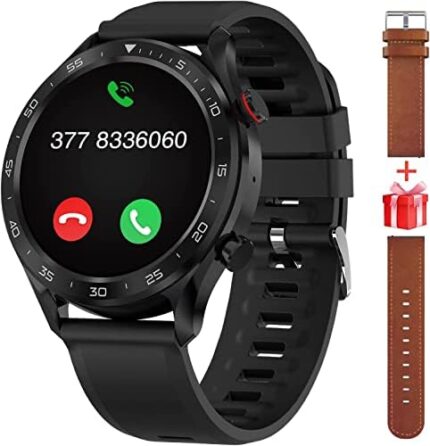 Bebinca GT2 Pro Smart Watch for Men (Make/Receive Call), SpO2/Real-time Heart Rate/Sleep Monitor/Voice Assistant Fitness Tracker, Built-in MP3 Player for iPhone Samsung Android Phone