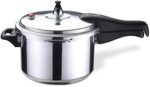 Bene Casa - Aluminum Pressure Cooker (4 Quart) - Includes Pressure Alarm and a Sure-locking Lid System - Dishwasher Safe