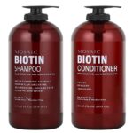 Biotin Shampoo and Conditioner Set for Thinning Hair, and Regrowth- Ultimate Hair Care for Men & Women- Anti Hair Loss Treatment- Best Hair Thickening Shampoo- Volumizing Shampoo for Hair Growth  