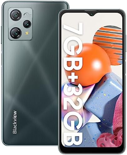 Blackview Unlocked Android Phones, 2023 A53 Mobile Phones, 7GB RAM+32GB ROM/1TB Expand Unlocked Phones, Android 12 Cellphone, 6.5" HD+ Display, 5080mAh Battery, 3 Card Slots, 12MP Camera, Face Unlock