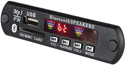 Bluetooth Amplifier Board Audio Amplifier Board Bluetooth Module 4 Color Screen Decoder Board DIY Amplifier Kit Bluetooth Board USB FM Support AUX