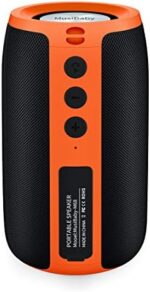 Bluetooth Speaker,MusiBaby Speakers Bluetooth Wireless,Waterproof,Portable Speaker with Loud Stereo,Booming Bass,Dual Pairing,Bluetooth 5.0,24H Play,Speaker for Home,Party,Outdoor,Gifts,Orange
