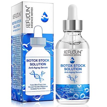 Botox Stock Solution Facial Serum, Botox Stock Anti Aging Serum For Face, Boost Skin Collagen, Reduce Fine Lines, Wrinkles, Plump Skin