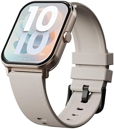 Boult Drift Smart Watch with 1.69" HD Touch Screen, Fitness Tracker, Bluetooth Calling, IP67 Waterproof, Heart Rate & Blood Pressure Monitoring, SpO2 Smartwatch Compatible with Android & iOS (Beige)